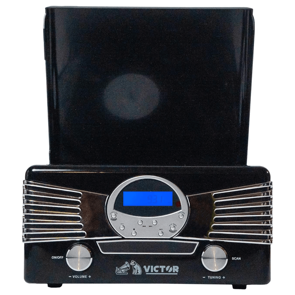Victor Diner 7-in-1 Turntable Music Center Black - Refurbished