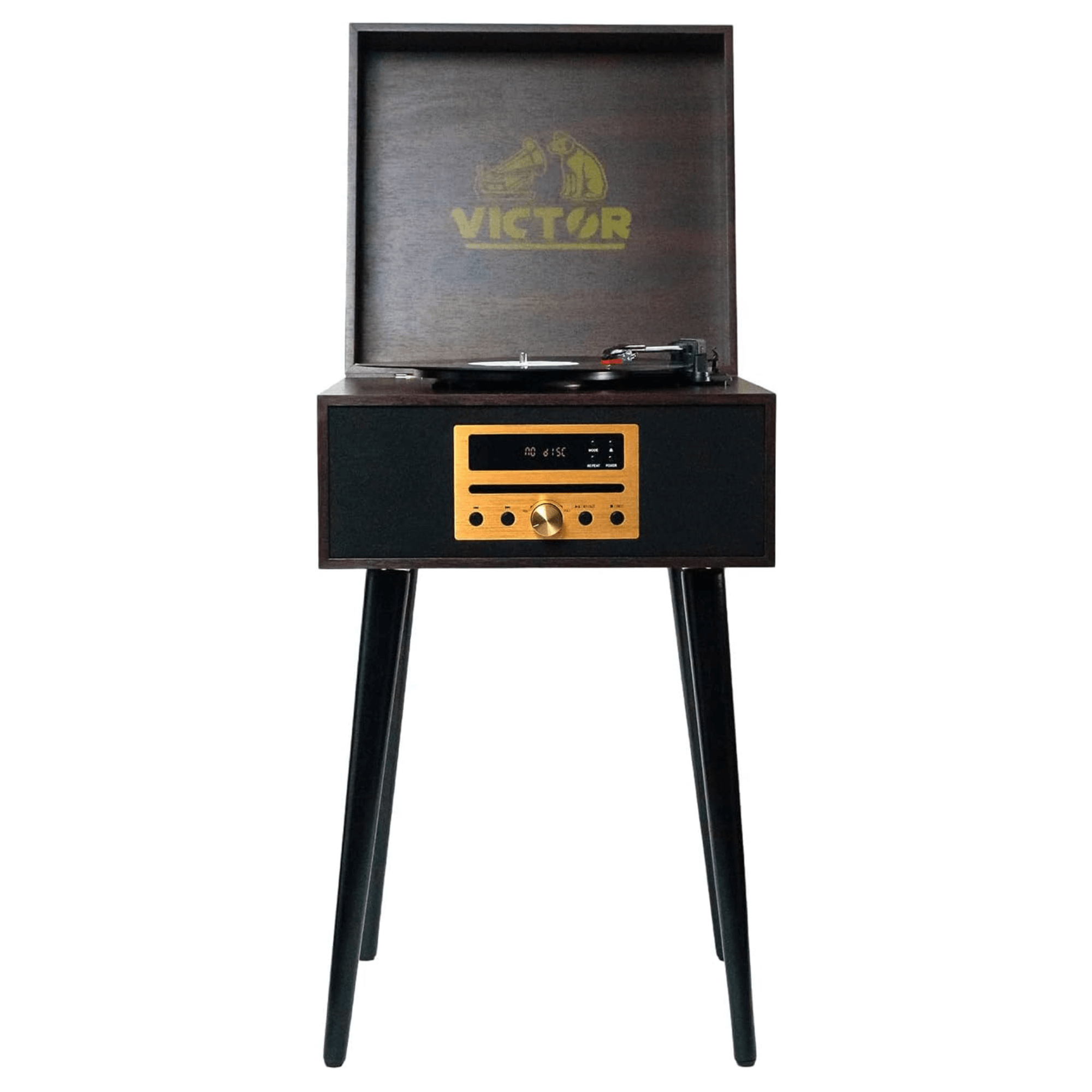 Victor Newbury 8-in-1 Music Center Espresso -  Refurbished