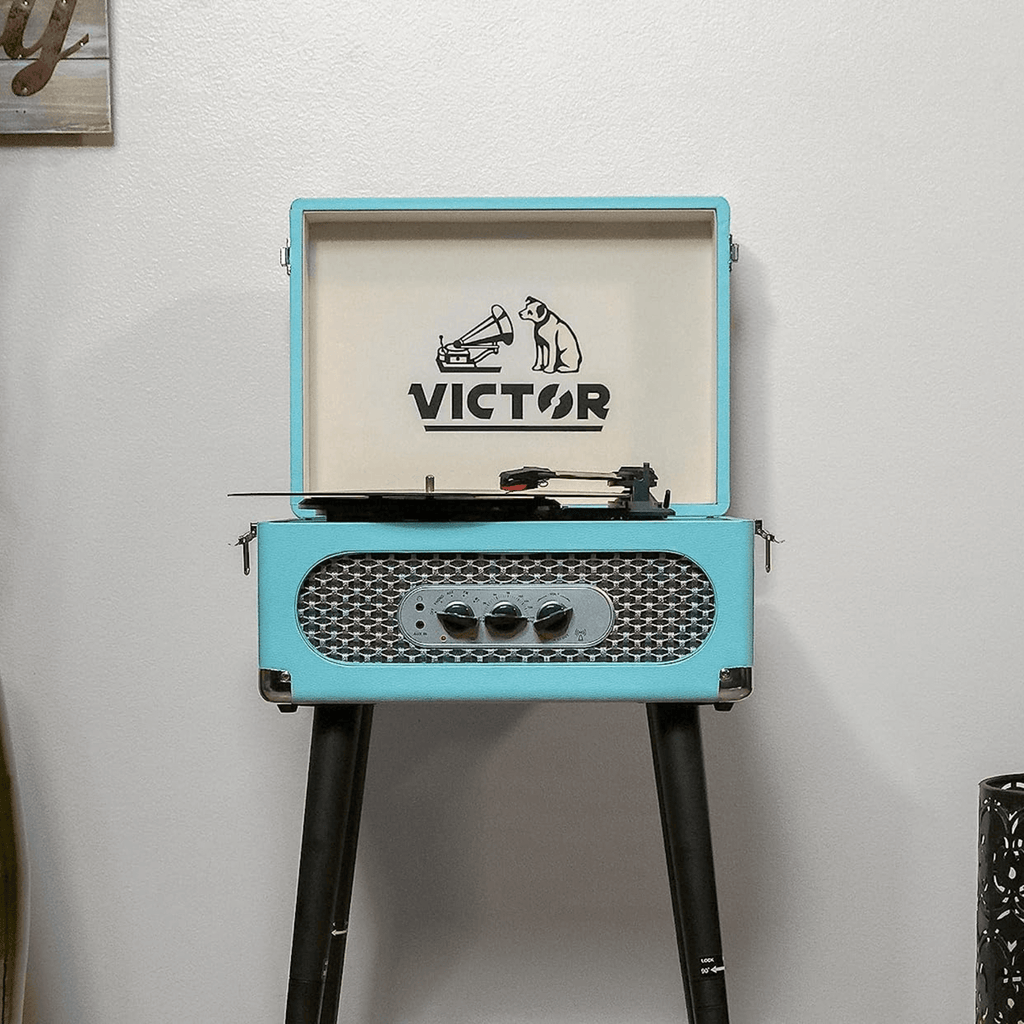 Victor Andover 5-in-1 Music Center Turquoise - Refurbished