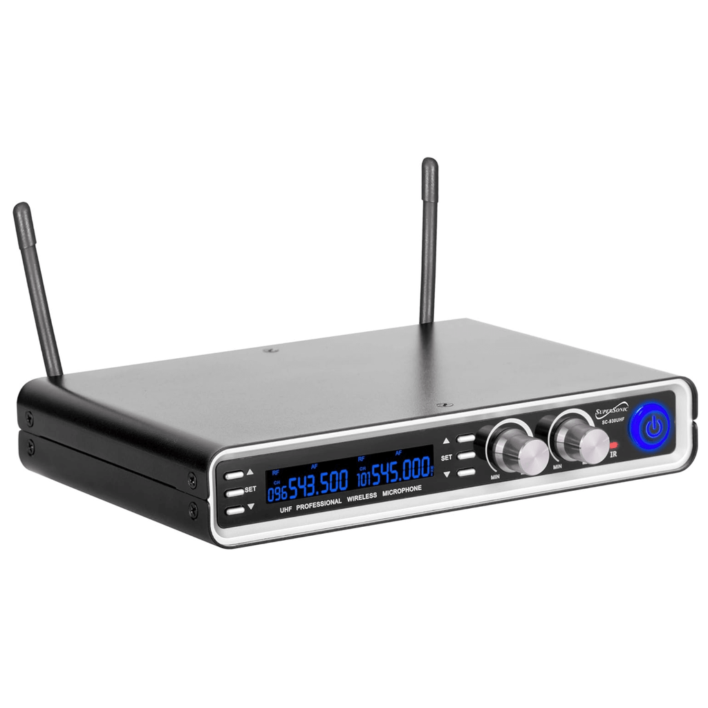 Supersonic UHF Dual Channel Selectable Frequencies Professional Wireless Microphone - additional product photo