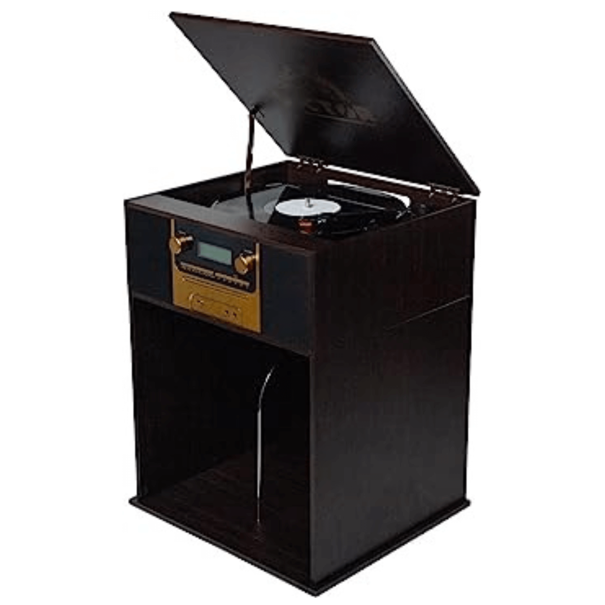 Victor Boyleston 7-in-1 3-Speed Turntable Music Center Espresso -  Refurbished
