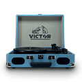 Victor Metro Plus Portable Dual BT Suitcase Turntable Turquoise - Refurbished