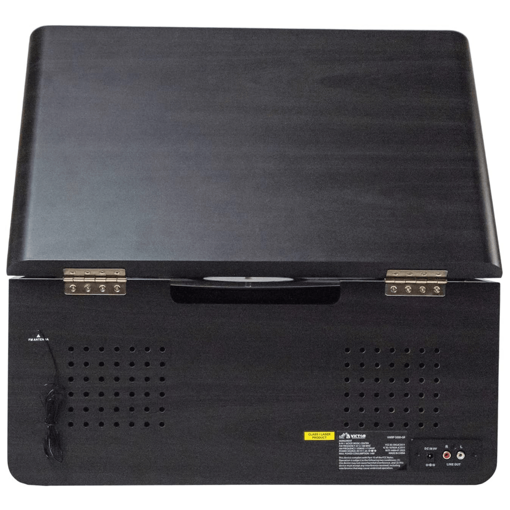 Victor Monument 8-in-1 Wood Music Center Graphite Refurbished - additional product photo