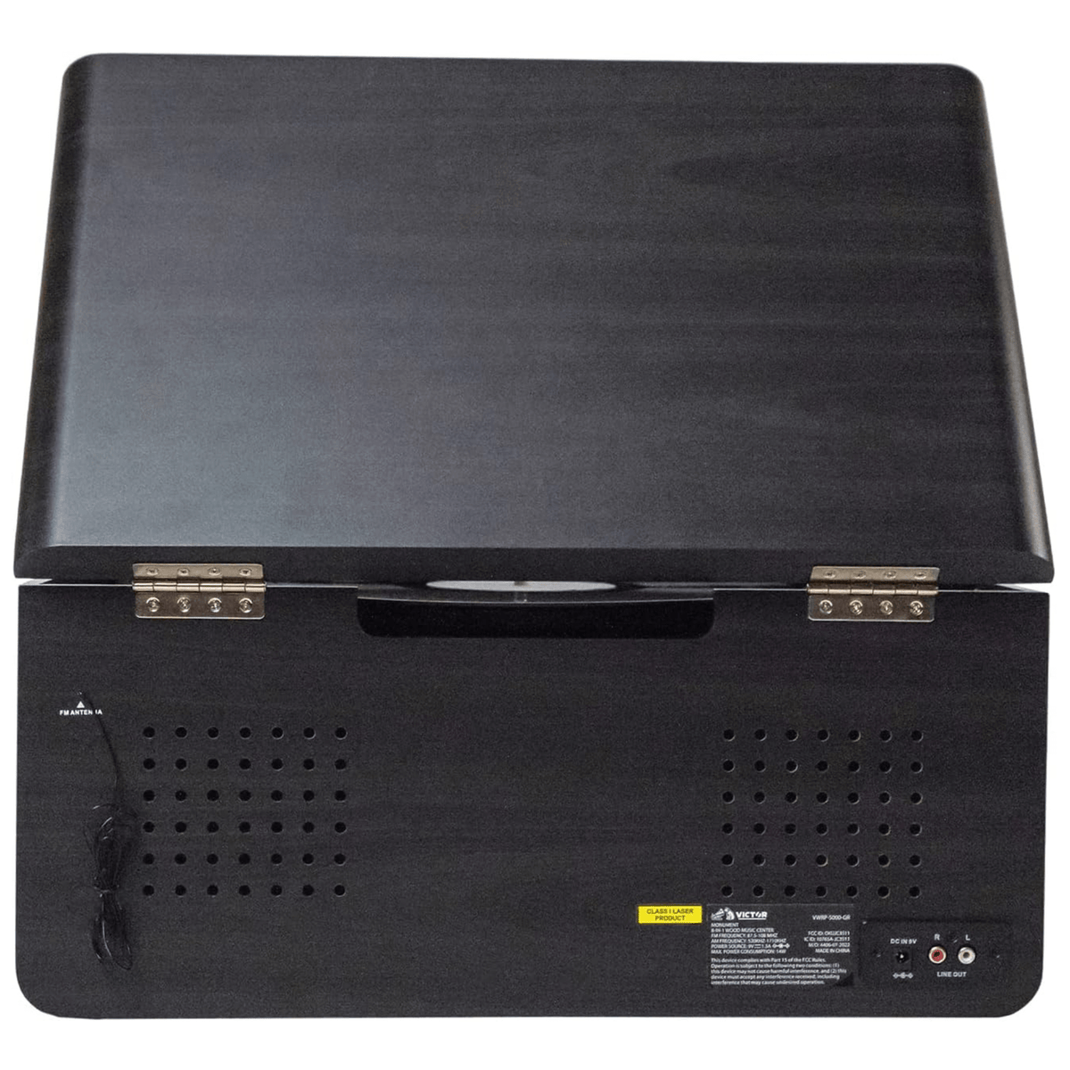 Victor Monument 8-in-1 Wood Music Center Graphite Refurbished - additional product photo