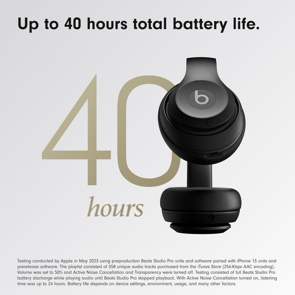 Beats Studio Pro Wireless Over-Ear Headphones – Black (Refurbished)