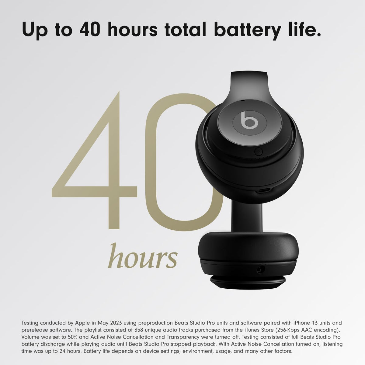 Beats Studio Pro Wireless Over-Ear Headphones – Black (Refurbished)