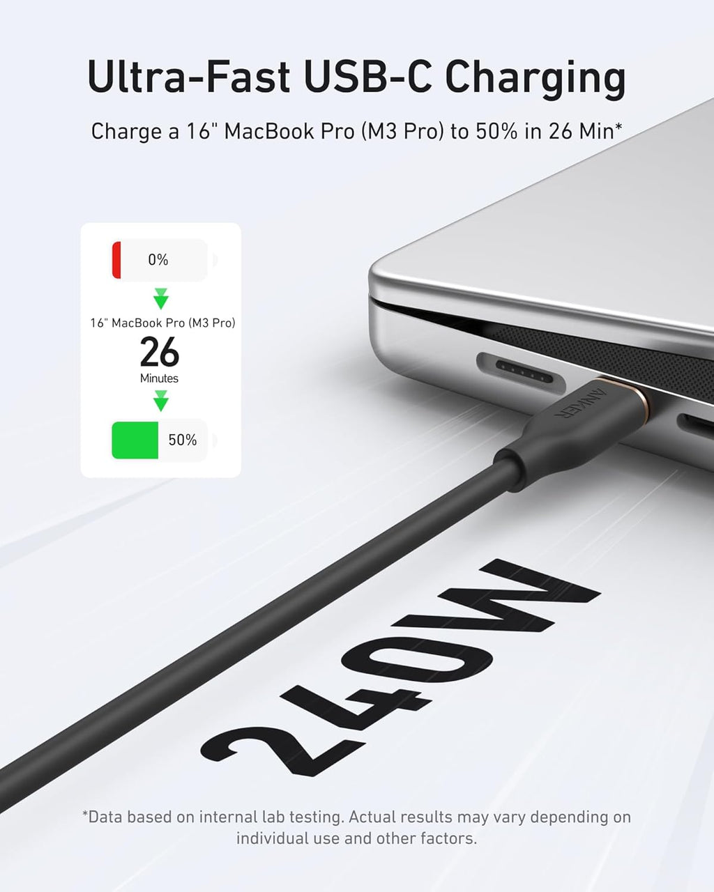 Anker 643 USB-C to USB-C Cable (Flow, Silicone)