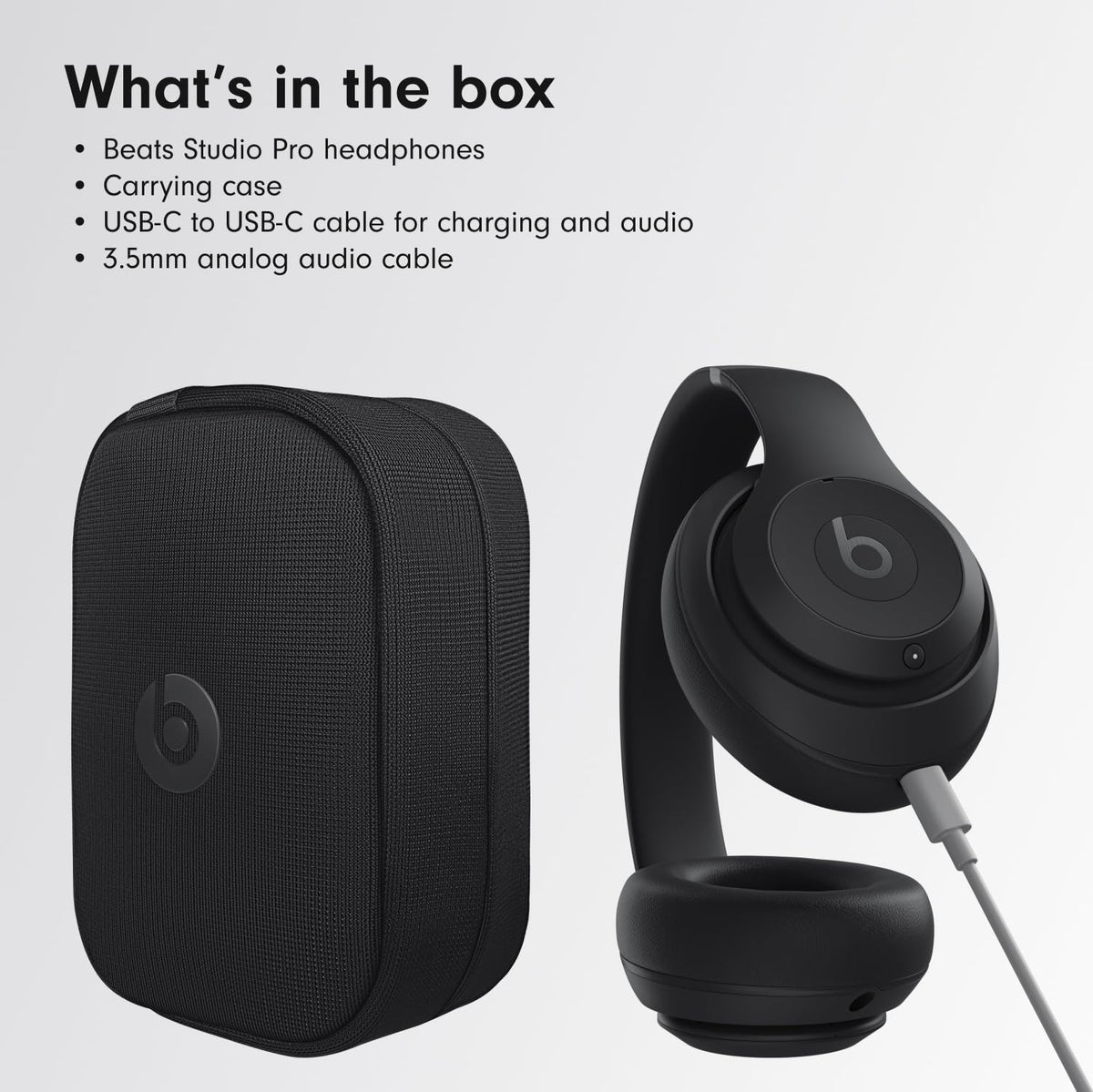 Beats Studio Pro Wireless Over-Ear Headphones – Black (Refurbished)