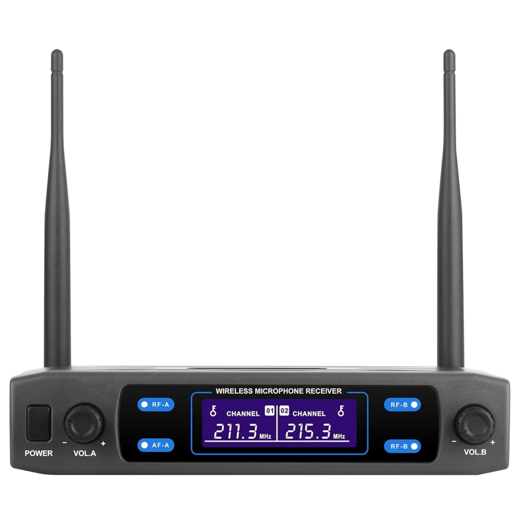 Supersonic VHF Dual Fixed Channel Professional Wireless Microphone with Carry Case - additional product photo