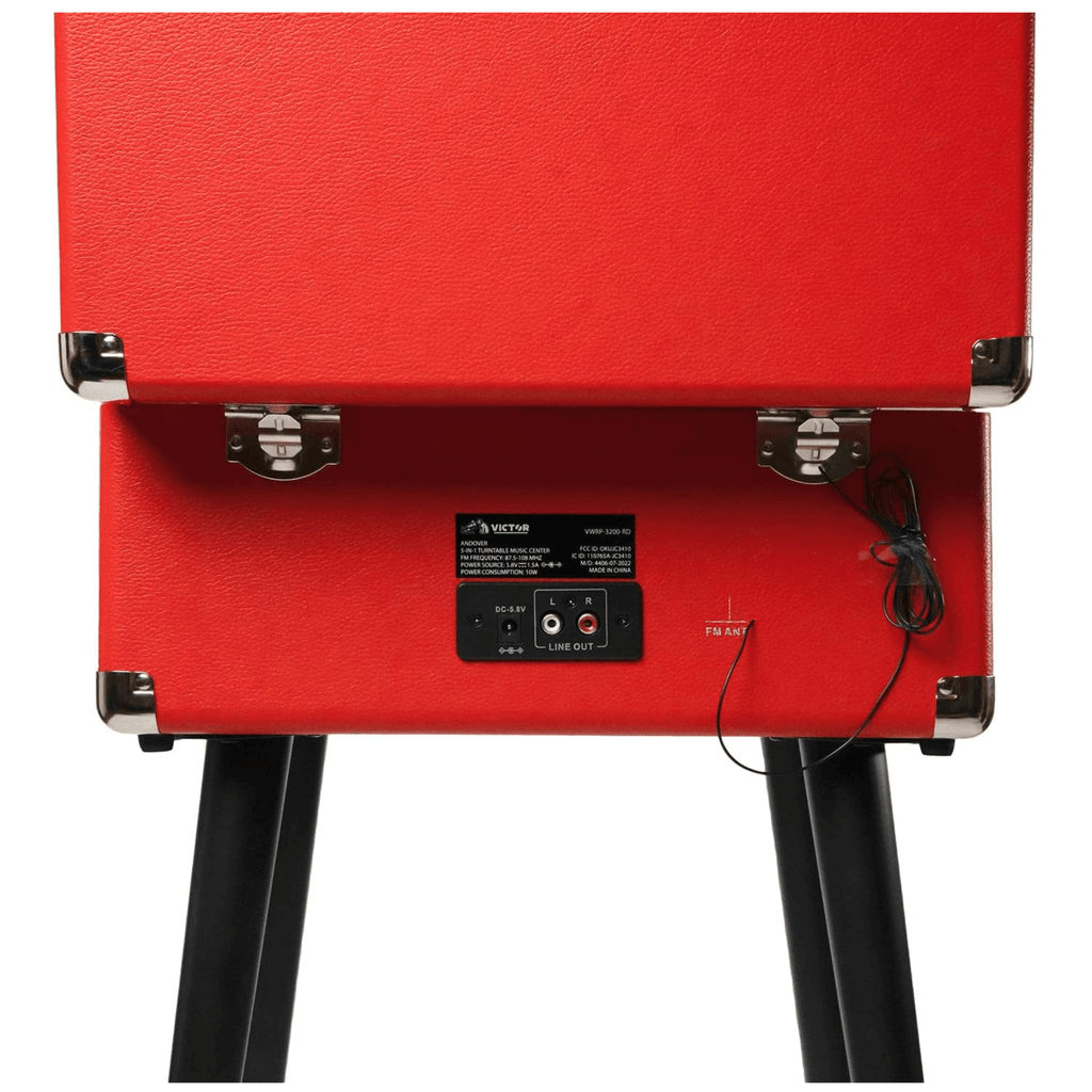 Victor Andover 5-in-1 Music Center Red - Refurbished