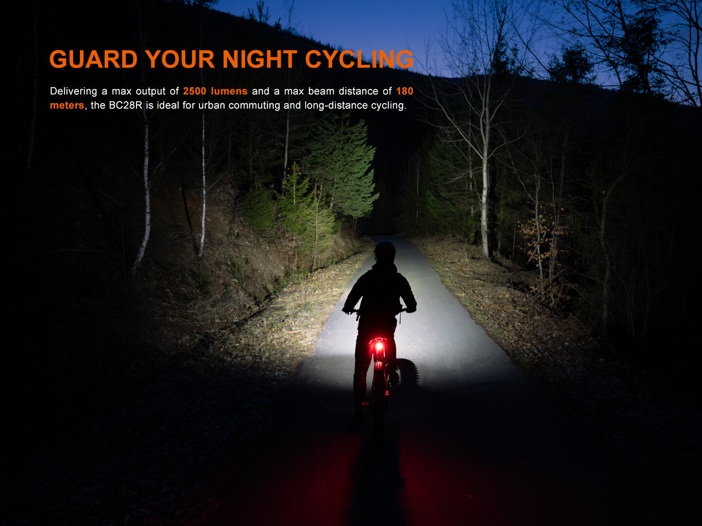 Fenix BC28R Smart Head & Tail Bike Light Combo