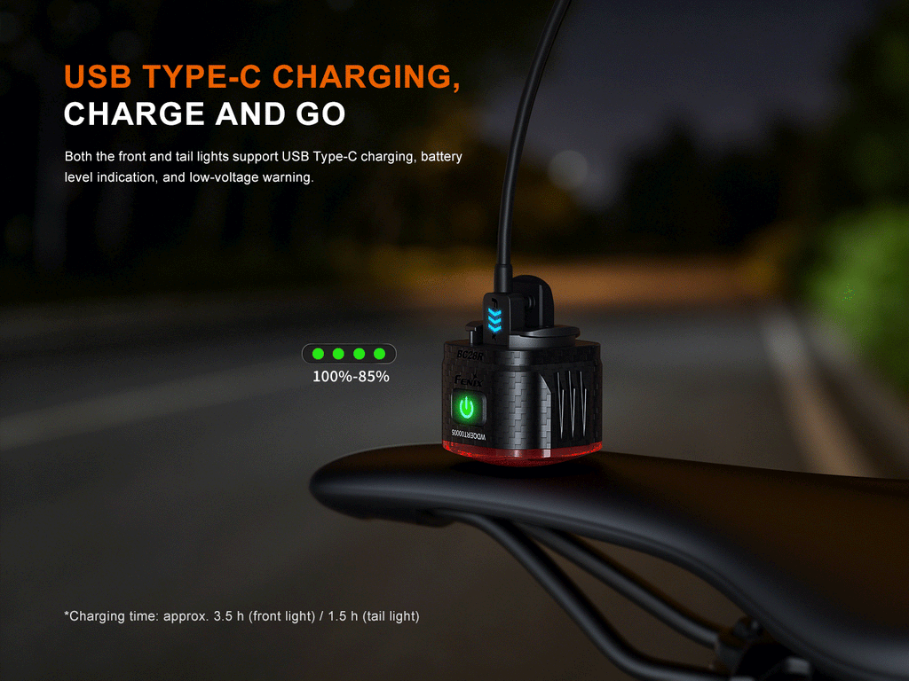 Fenix BC28R Smart Head & Tail Bike Light Combo