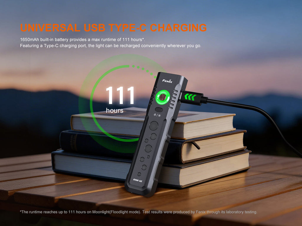 Fenix E08R UE Multi-Light EDC Flashlight With Red Light & Green Laser