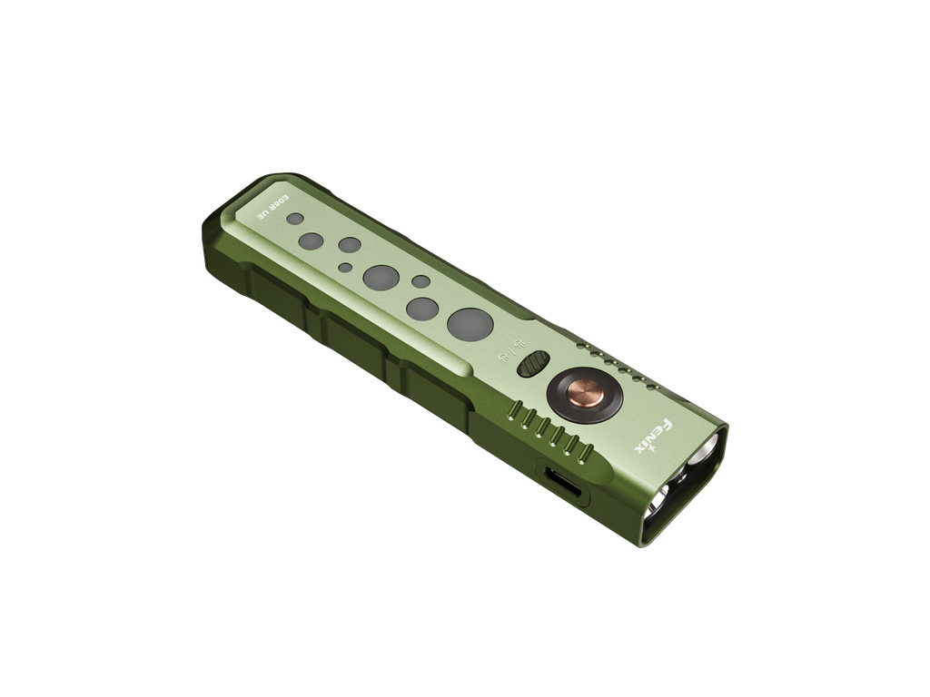 Fenix E08R UE Multi-Light EDC Flashlight With Red Light & Green Laser