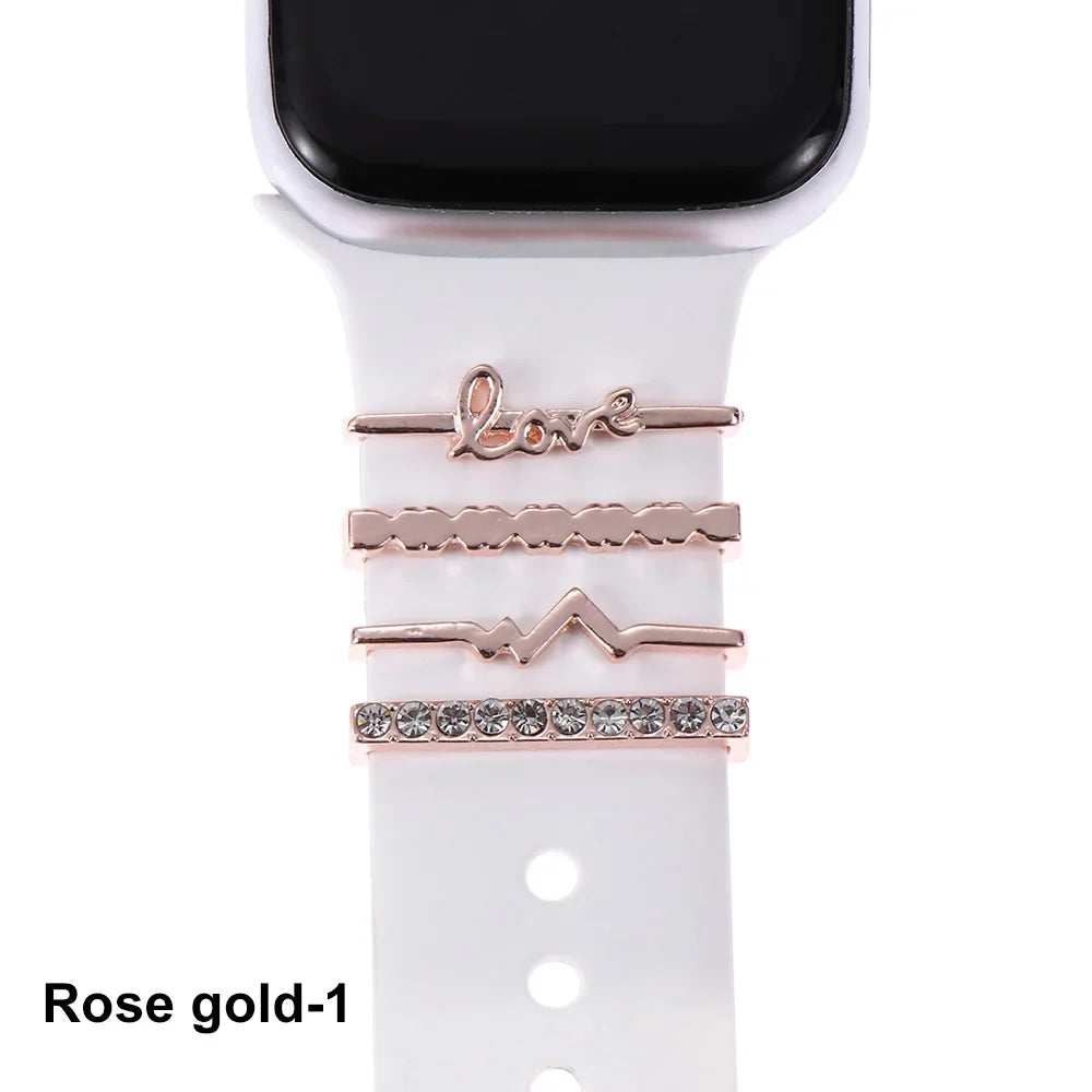 Decorative Metal Charms For Apple Watch Bands