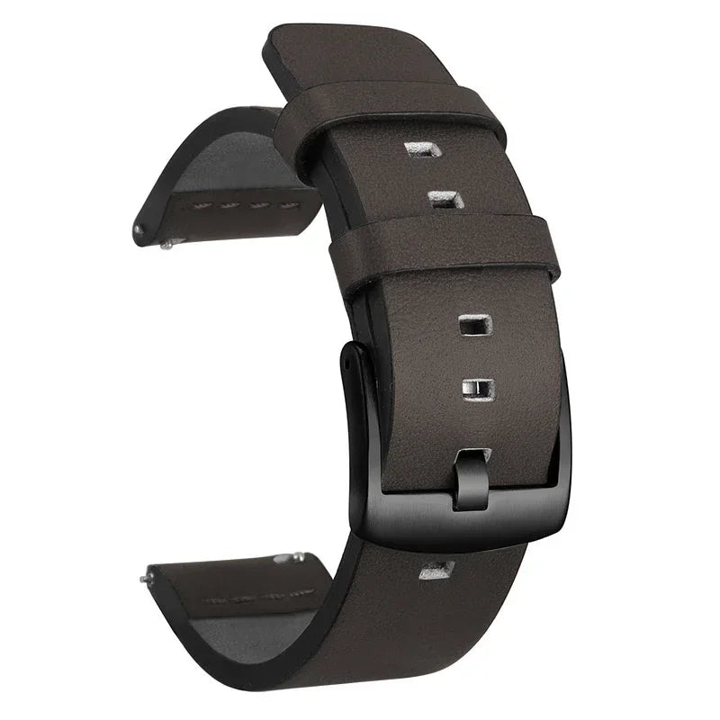 Motorola Moto Watch Bands - Quick Release Leather Smartwatch Straps