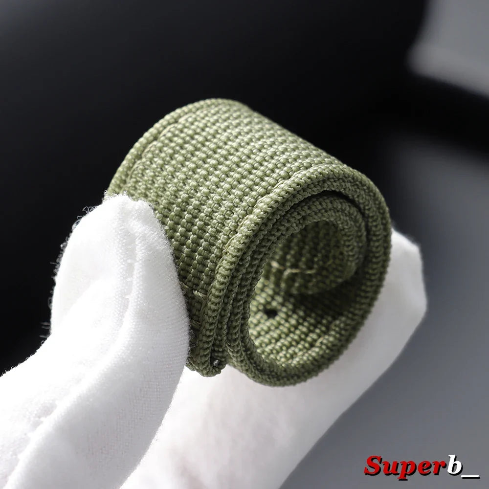 OnePlus Smartwatch Bands Ribbed Nylon Woven Canvas Fabric Quick Release Watch Straps