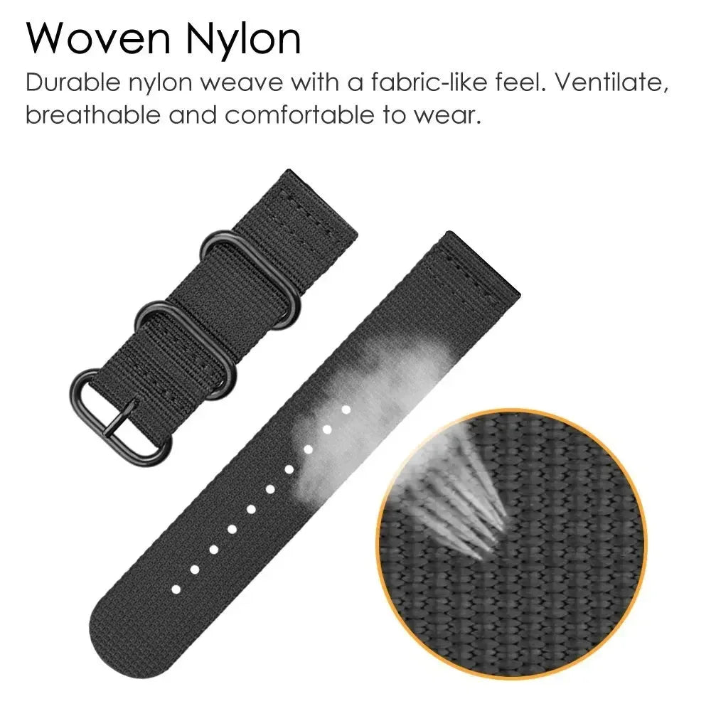 COROS Nylon Sport Watch Bands - Nylon Strap with Stainless Buckle