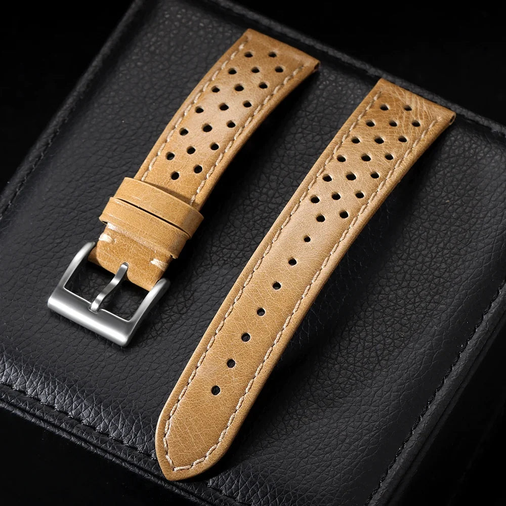 Polar Leather Watch Bands For Polar Smartwatch - Unisex Vintage Calfskin Strap