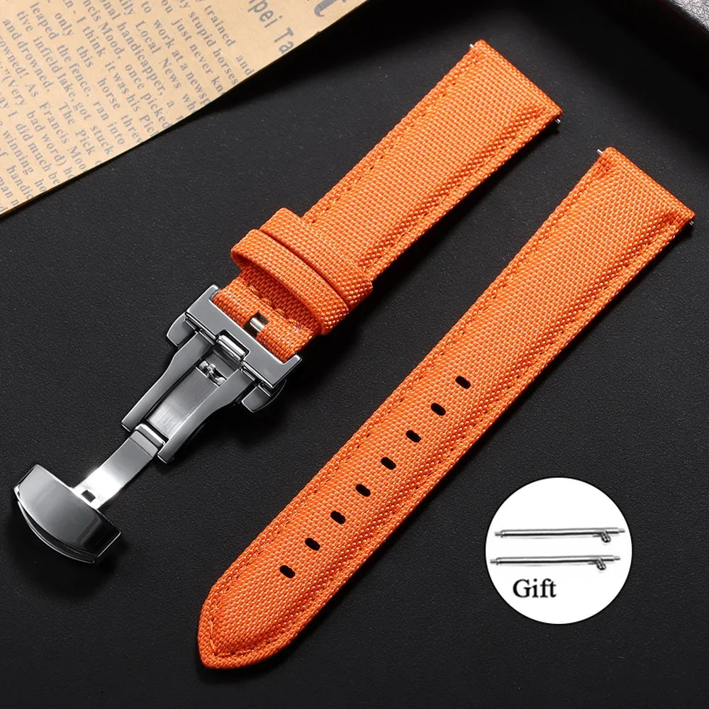 OnePlus Smartwatch Bands Quick Release Sailcloth Nylon Watch Straps