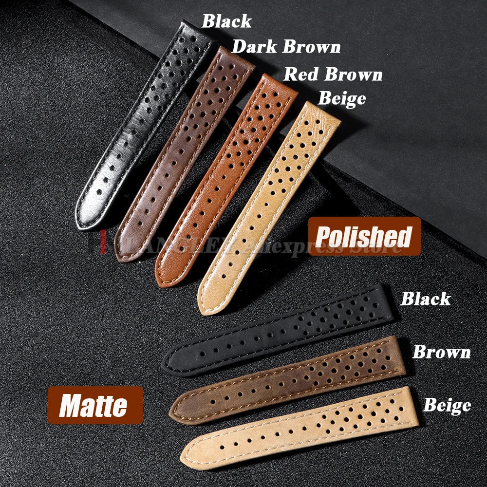 Polar Leather Watch Bands For Polar Smartwatch - Unisex Vintage Calfskin Strap