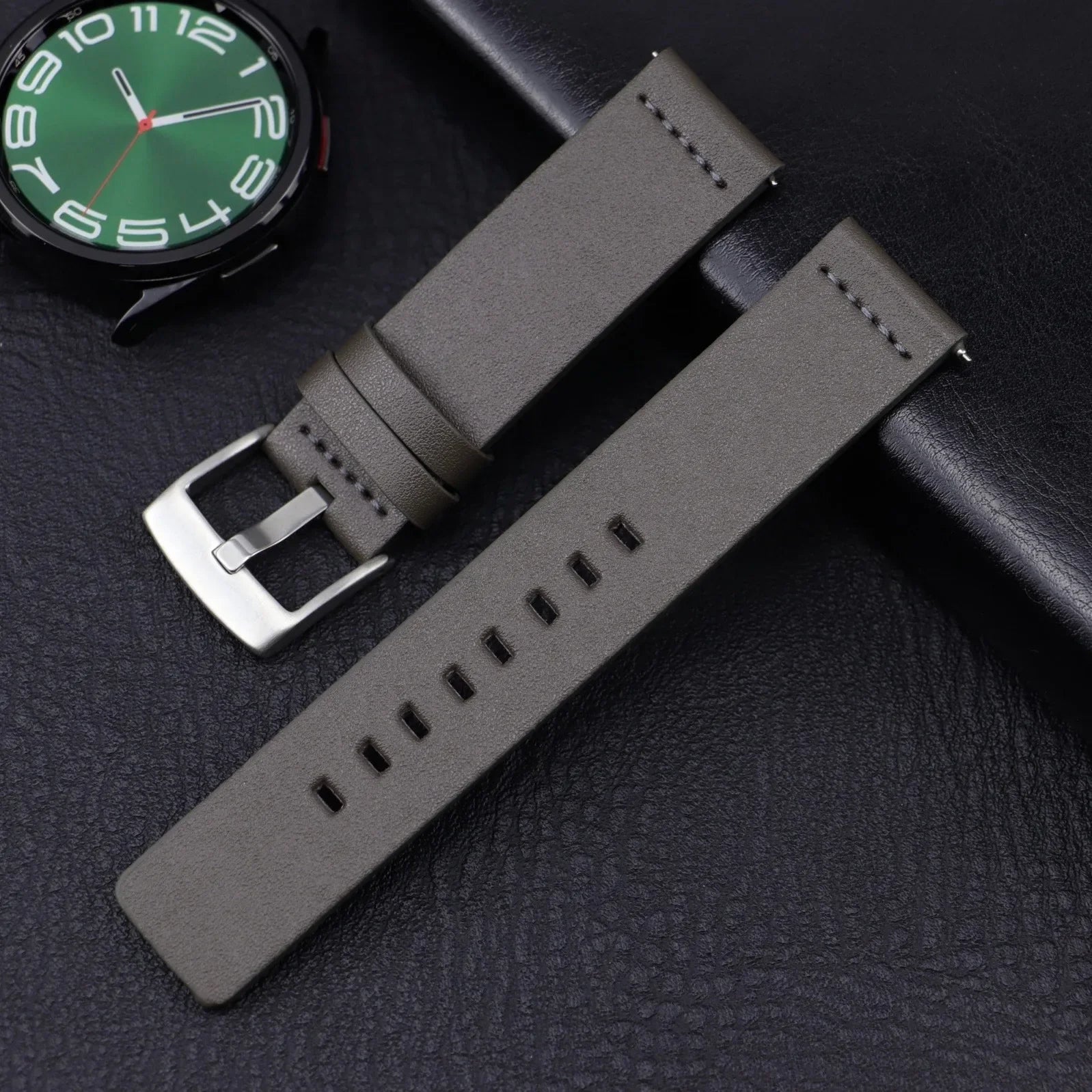 OnePlus Smartwatch Bands Leather Strap for Men Women Quick Release