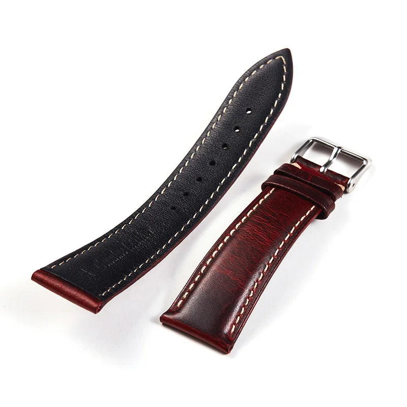 OnePlus Watch Bands, Oil Wax Leather Strap, Cowhide Replacement Band