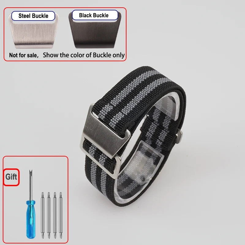 OnePlus Smartwatch Bands Nylon Elastic Parachute Fabric Watch Strap