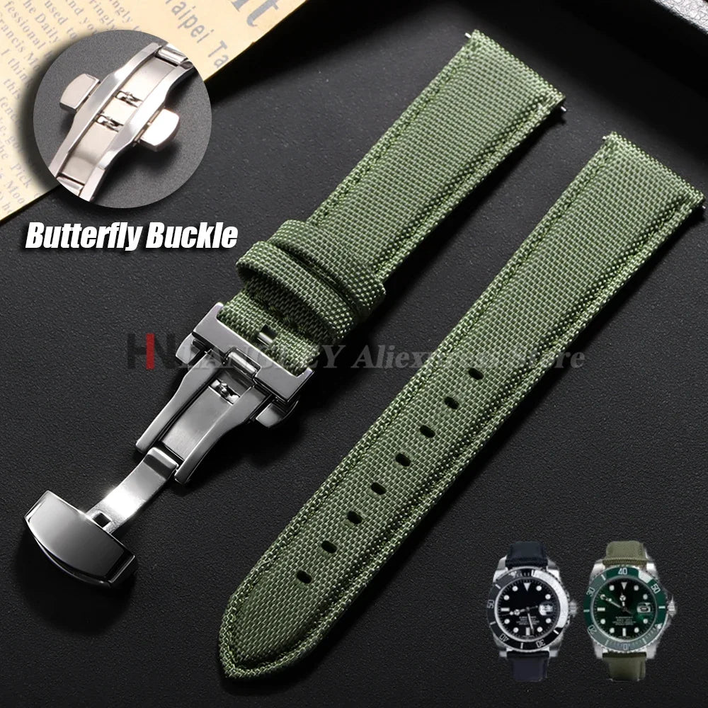 OnePlus Smartwatch Bands Quick Release Sailcloth Nylon Watch Straps