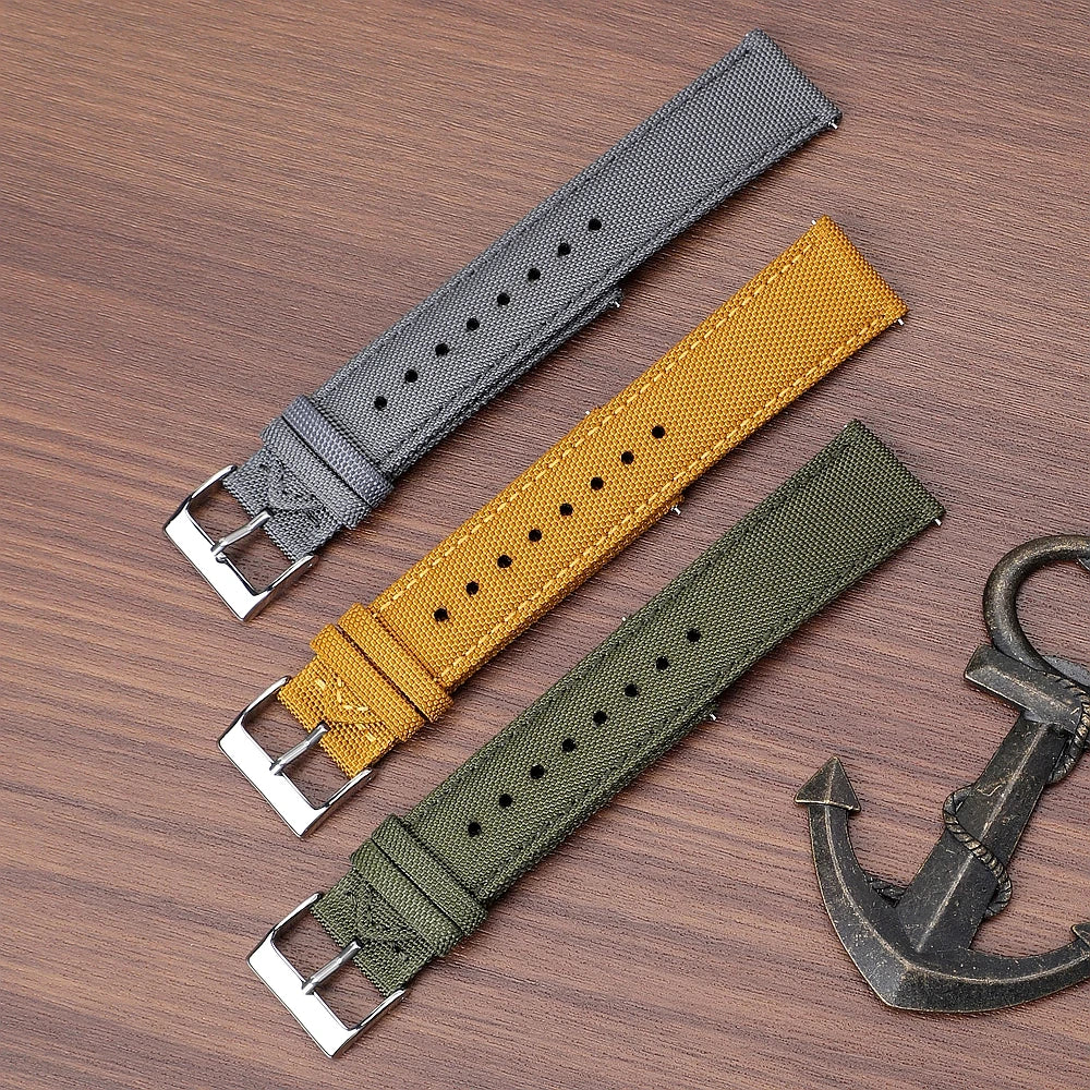 COROS Nylon Sailcloth Watch Bands - Quick Release Strap Waterproof Sport