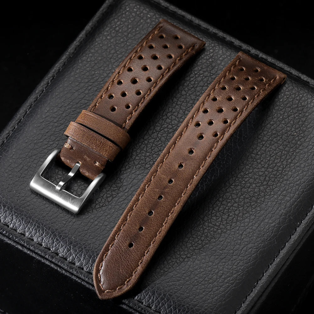 Polar Leather Watch Bands For Polar Smartwatch - Unisex Vintage Calfskin Strap