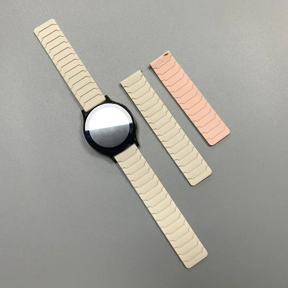 OnePlus Smartwatch Bands, Magnetic Silicone Loop Sport Watch Band Strap
