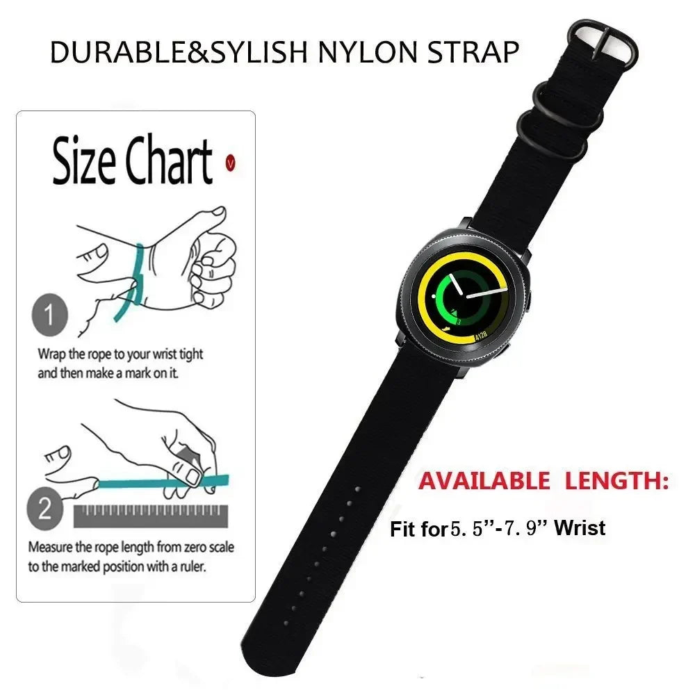 COROS Nylon Sport Watch Bands - Nylon Strap with Stainless Buckle