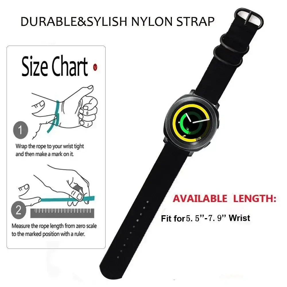 Amazfit Nylon Watch Bands - Sport Strap, Durable Fabric Band, Universal Fit