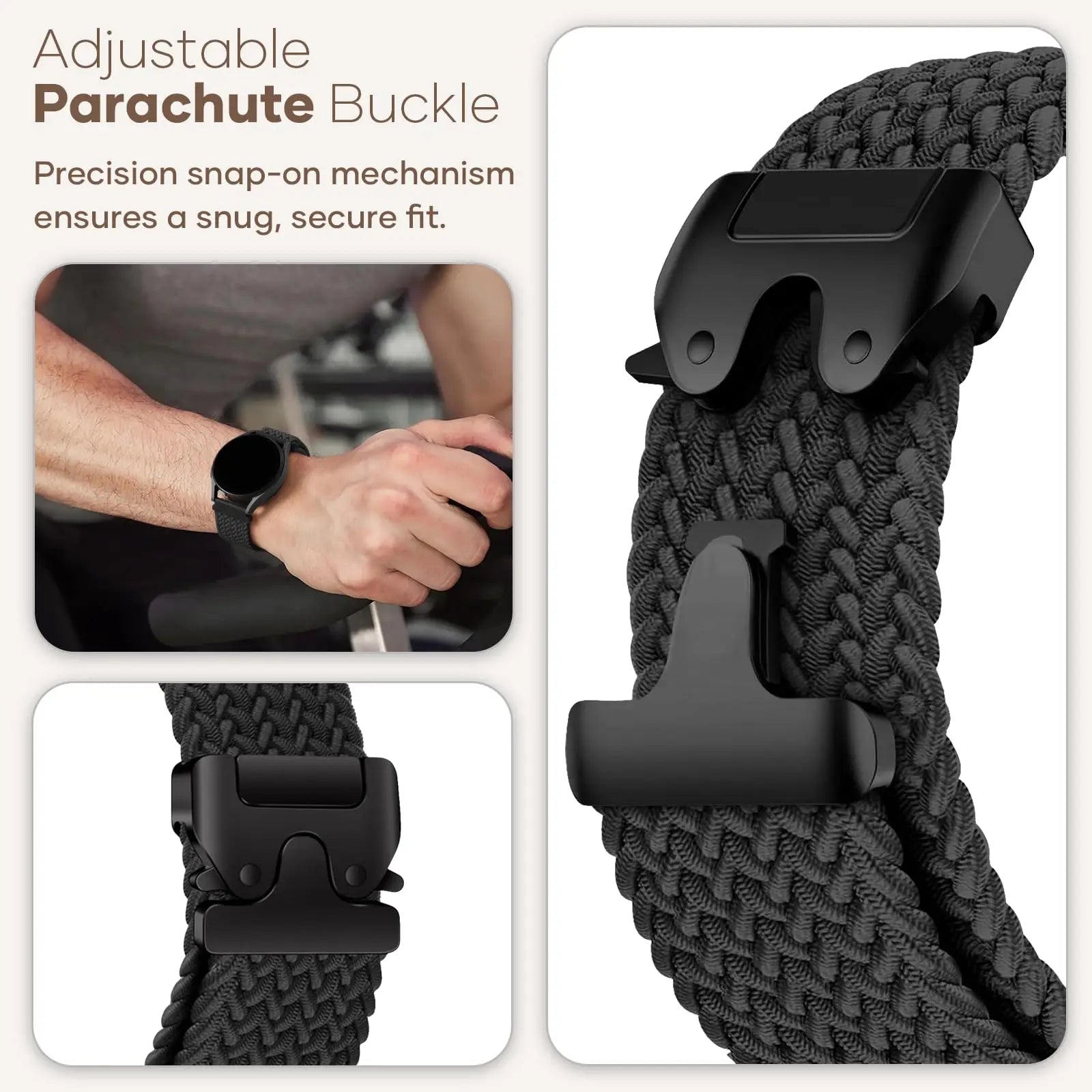COROS Nylon Braided Watch Bands Replacement Unisex Strap