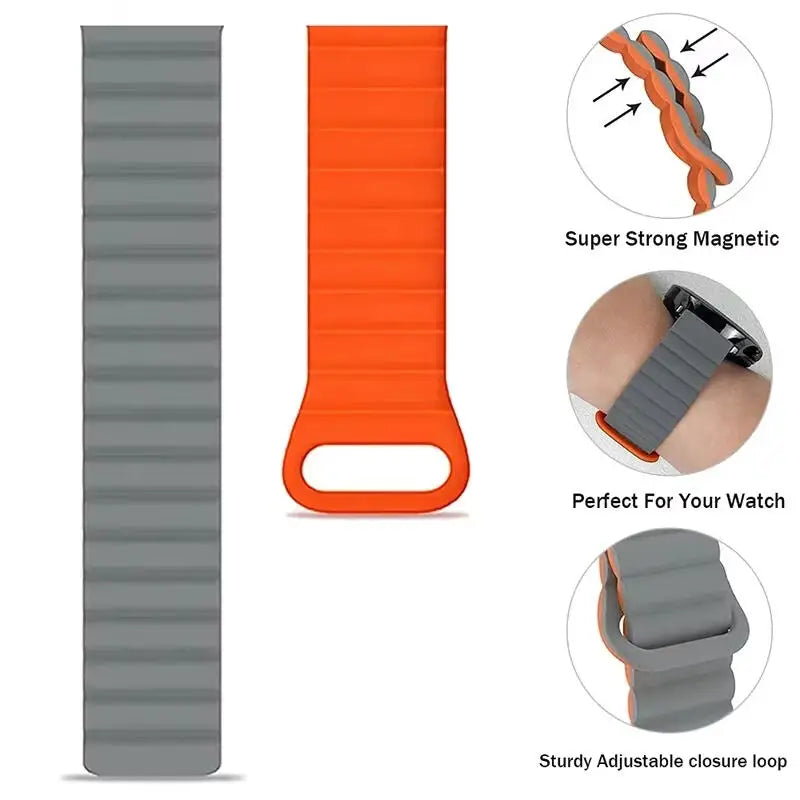 Polar Silicone Magnetic Watch Bands Unisex Replacement Straps
