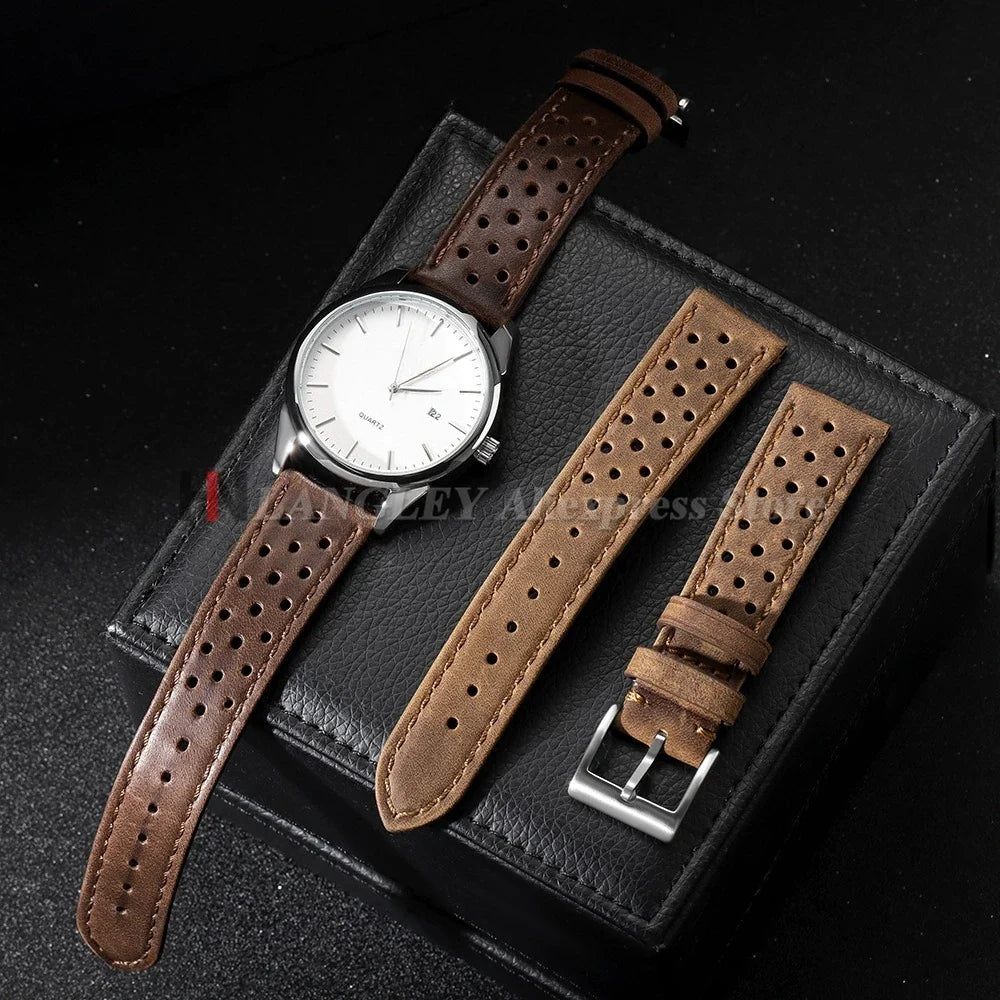 Polar Leather Watch Bands For Polar Smartwatch - Unisex Vintage Calfskin Strap