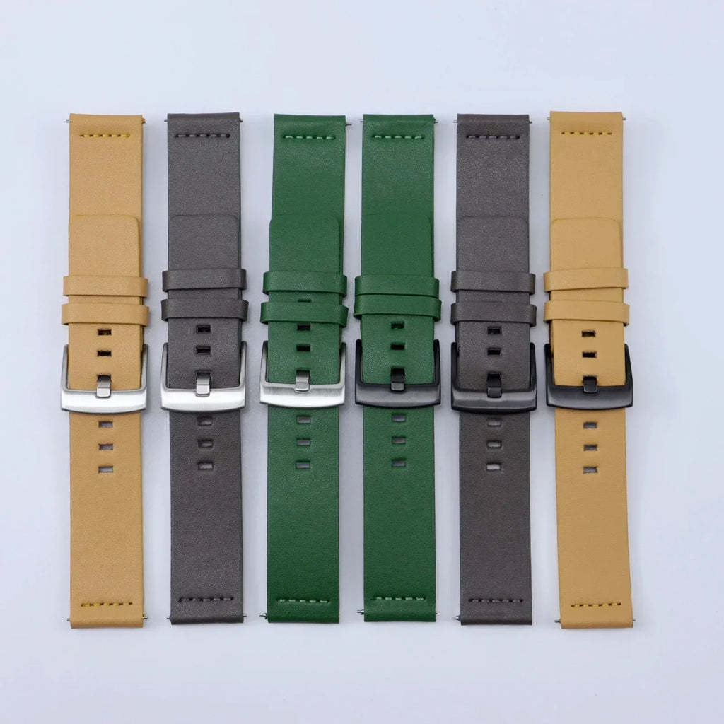 OnePlus Smartwatch Bands Leather Strap for Men Women Quick Release