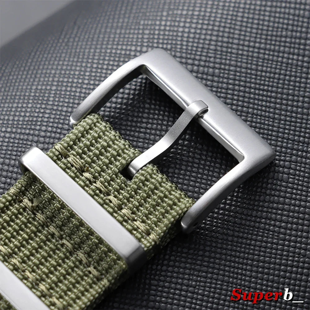 Motorola Moto Smartwatch Bands Ribbed Nylon Canvas Quick Release Watch Strap