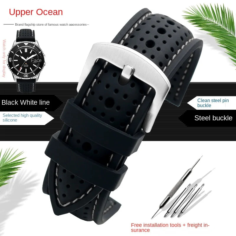 OnePlus Smartwatch Bands Soft Silicone Waterproof Sports Watch Strap