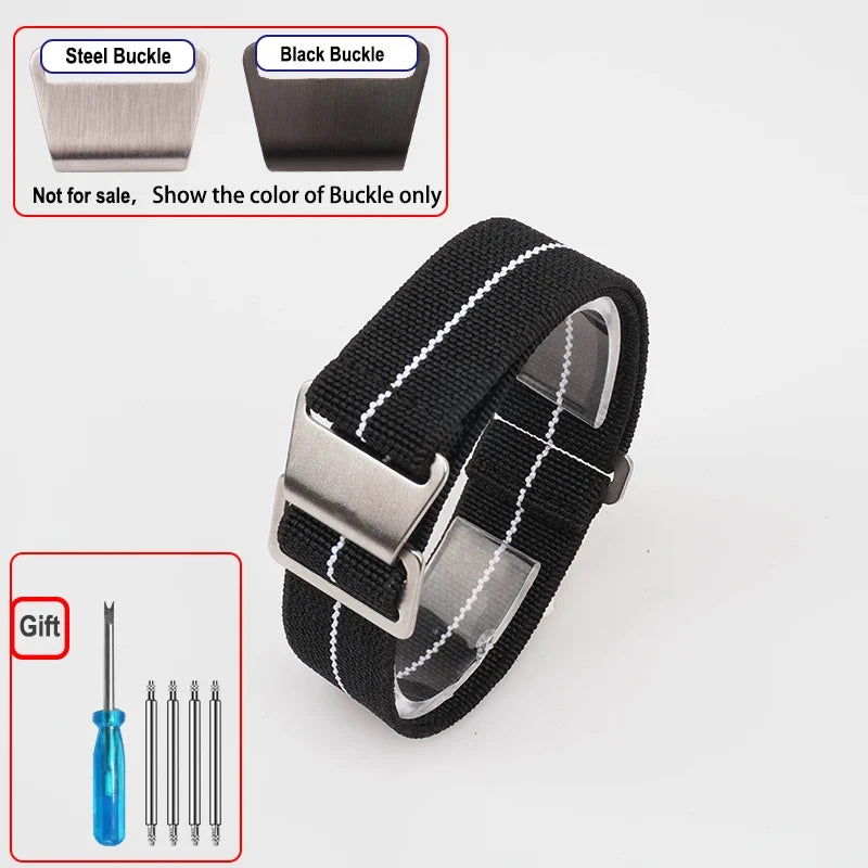 OnePlus Smartwatch Bands Nylon Elastic Parachute Fabric Watch Strap