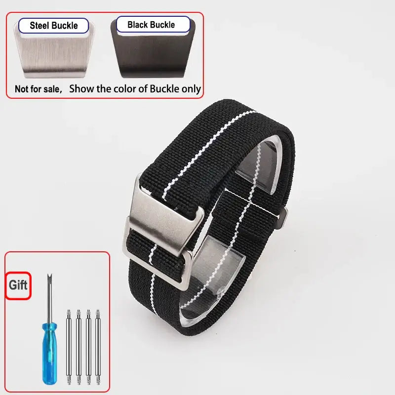 Amazfit Nylon Elastic Watch Band (One Size) – Fits Amazfit GTR/GTS/T-Rex/Bip Series (20/22mm)