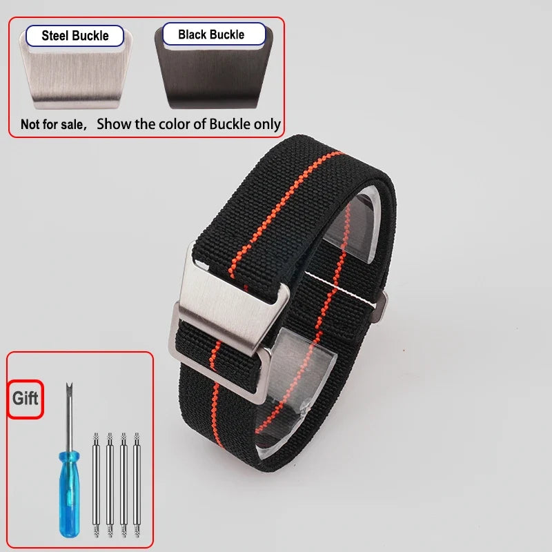 OnePlus Smartwatch Bands Nylon Elastic Parachute Fabric Watch Strap