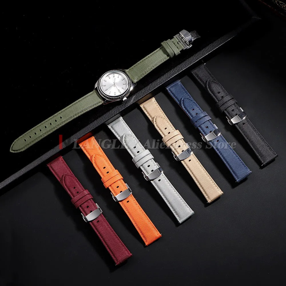 Motorola Moto Watch Bands Quick Release Sailcloth Nylon Strap Bracelet