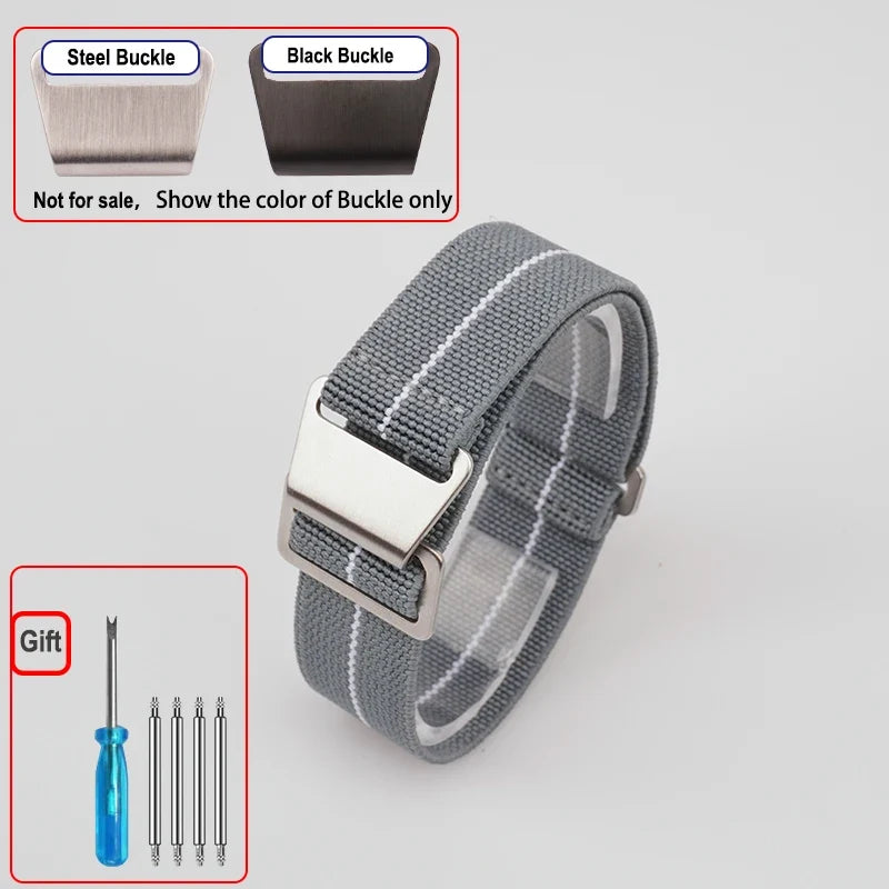 OnePlus Smartwatch Bands Nylon Elastic Parachute Fabric Watch Strap