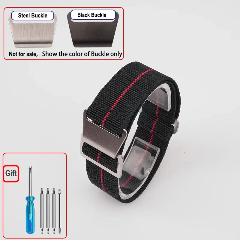 OnePlus Smartwatch Bands Nylon Elastic Parachute Fabric Watch Strap