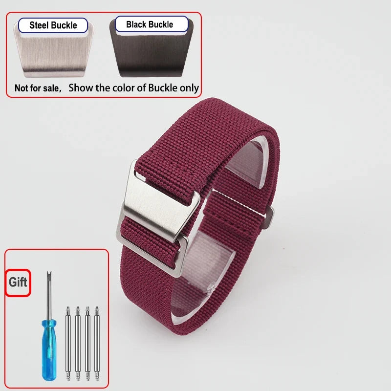 OnePlus Smartwatch Bands Nylon Elastic Parachute Fabric Watch Strap