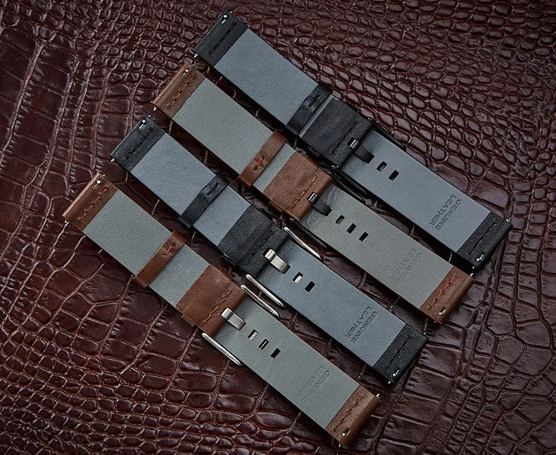 OnePlus Smartwatch Bands Leather Strap for Men Women Quick Release