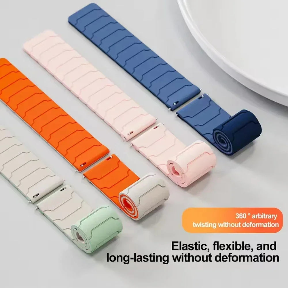 OnePlus Smartwatch Bands, Magnetic Silicone Loop Sport Watch Band Strap