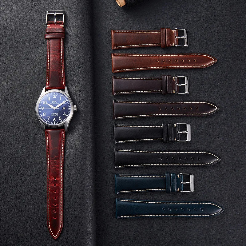 OnePlus Watch Bands, Oil Wax Leather Strap, Cowhide Replacement Band